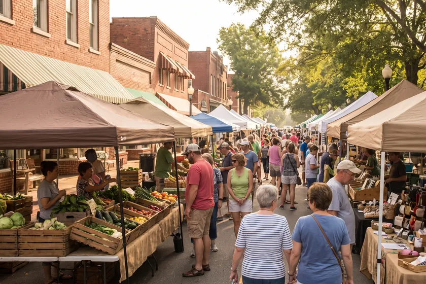 Streets and homes typical of Fuquay-Varina